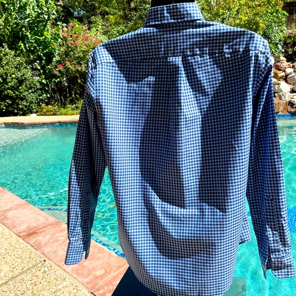 Lands’ End, long sleeve, blue, Traditional Fit, Shirt, size M 15-15 1/2 - Picture 2 of 3